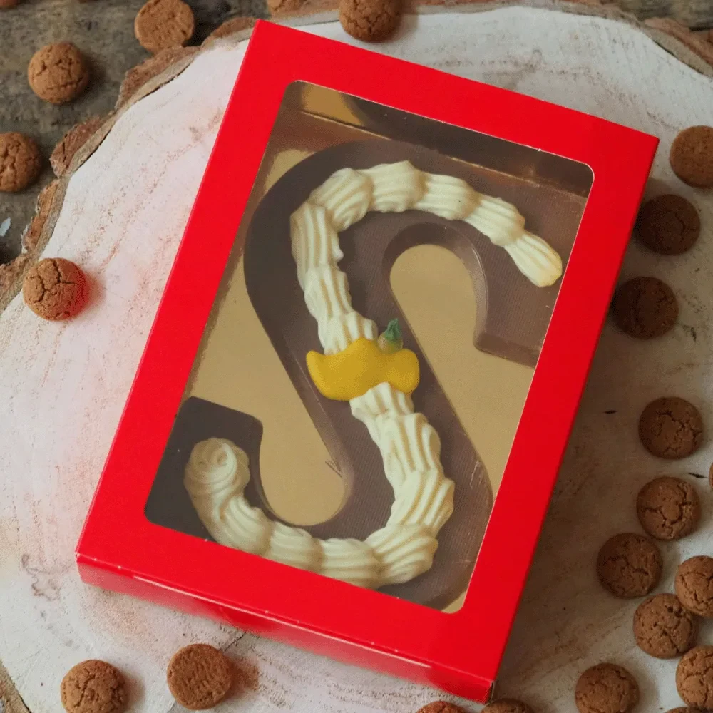 Steun Batang Pinangga - Sint Chocolade letter (200 gram)
