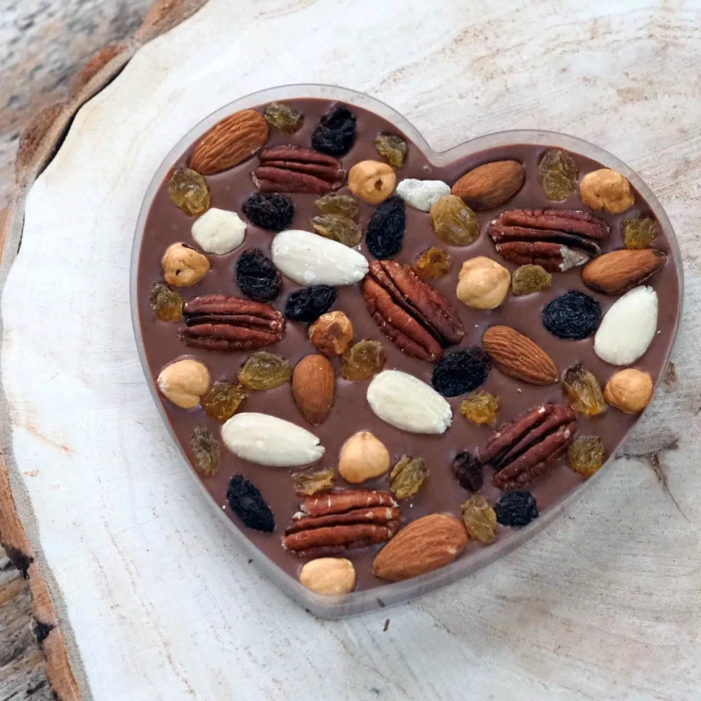 Chocolade Hart met Luxe Nootjes