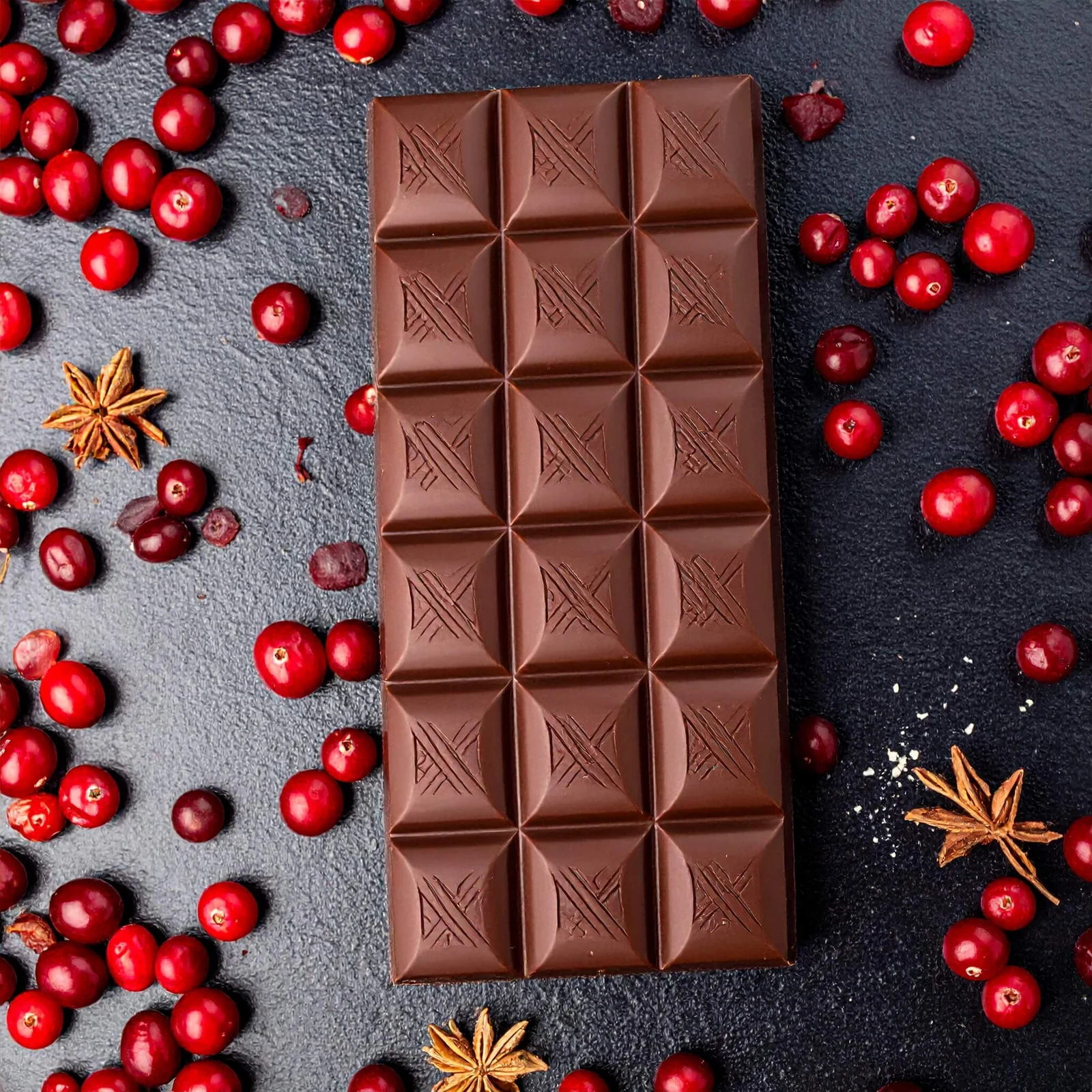 Cranberry Chocolade reep