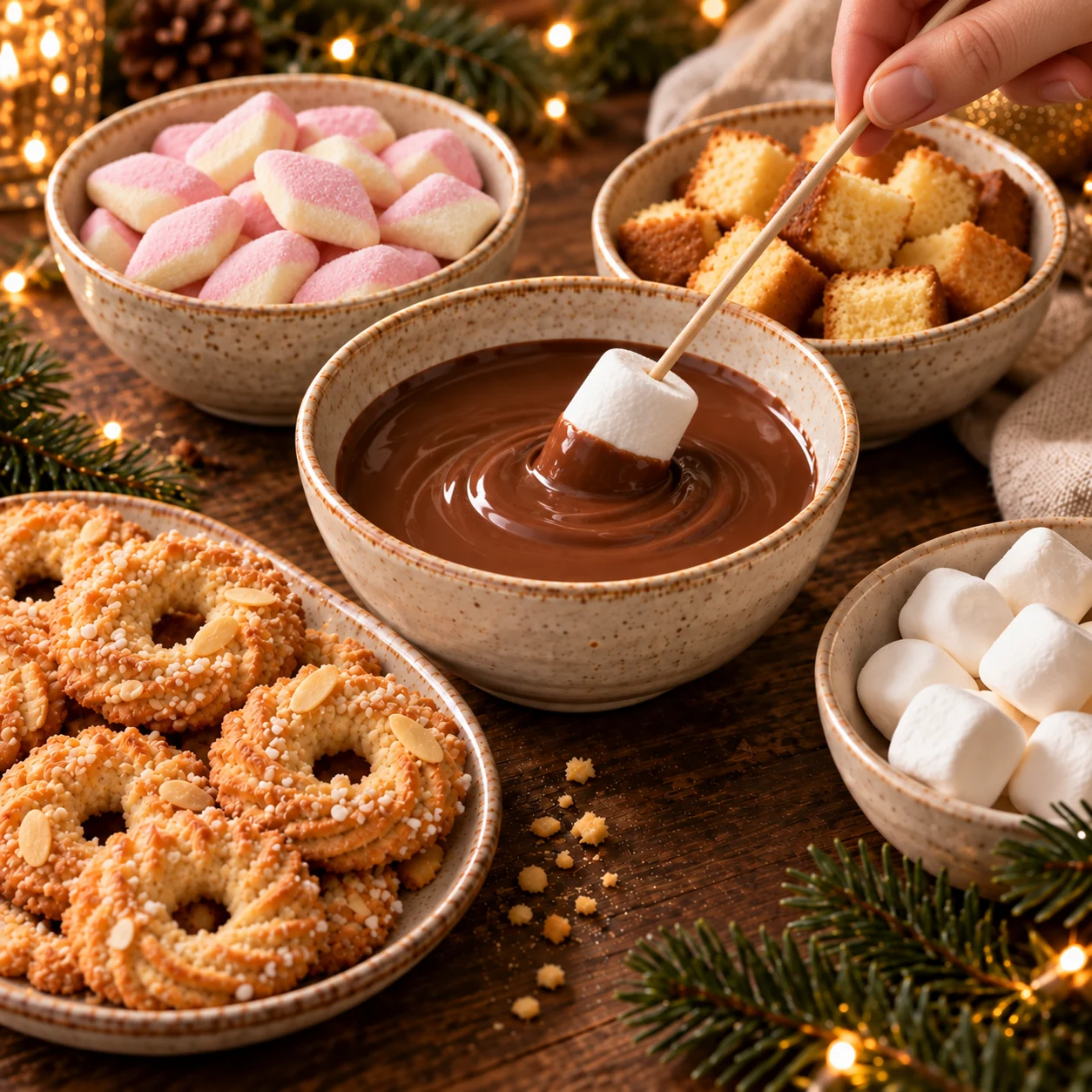 Chocoladefondue Kerst