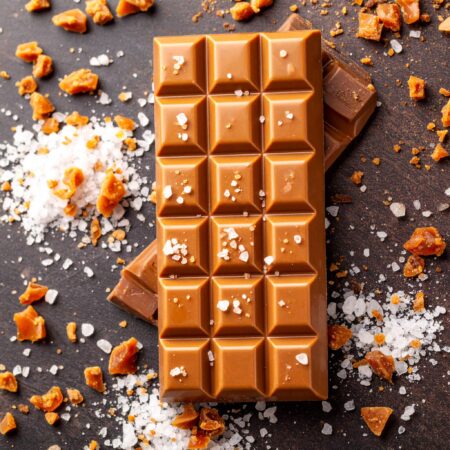 chocolade reep karamel zeezout