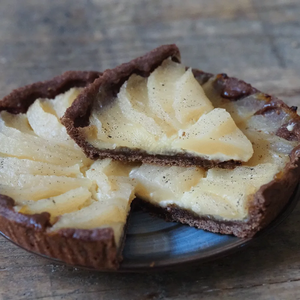 Speculaastaart met peer