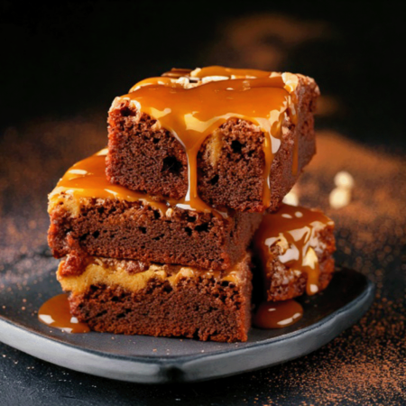 Caramel brownies