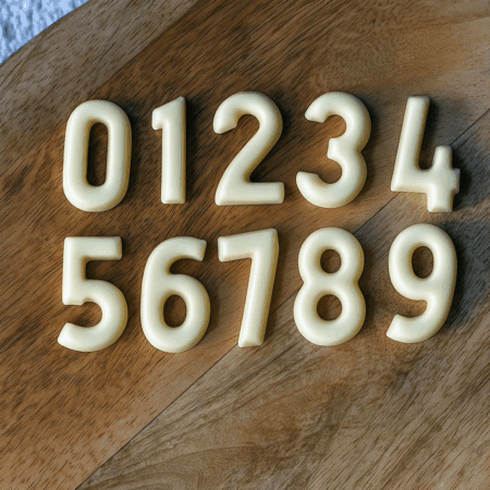 Mini chocolade cijfers